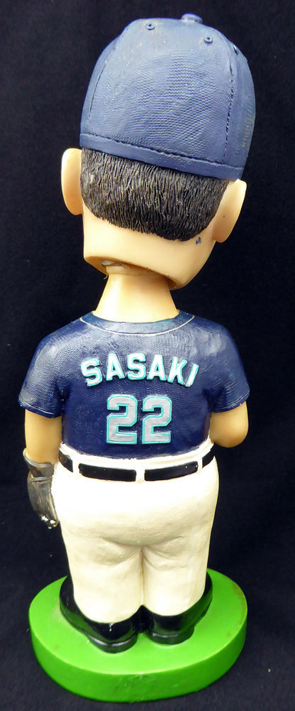 Kazuhiro Sasaki Autographed Signed Seattle Mariners Bobblehead Beckett Beckett Image a