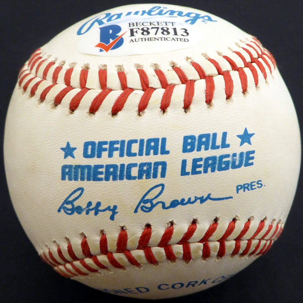 Ken Griffey Jr. Autographed Signed AL Baseball Seattle Mariners Vintage