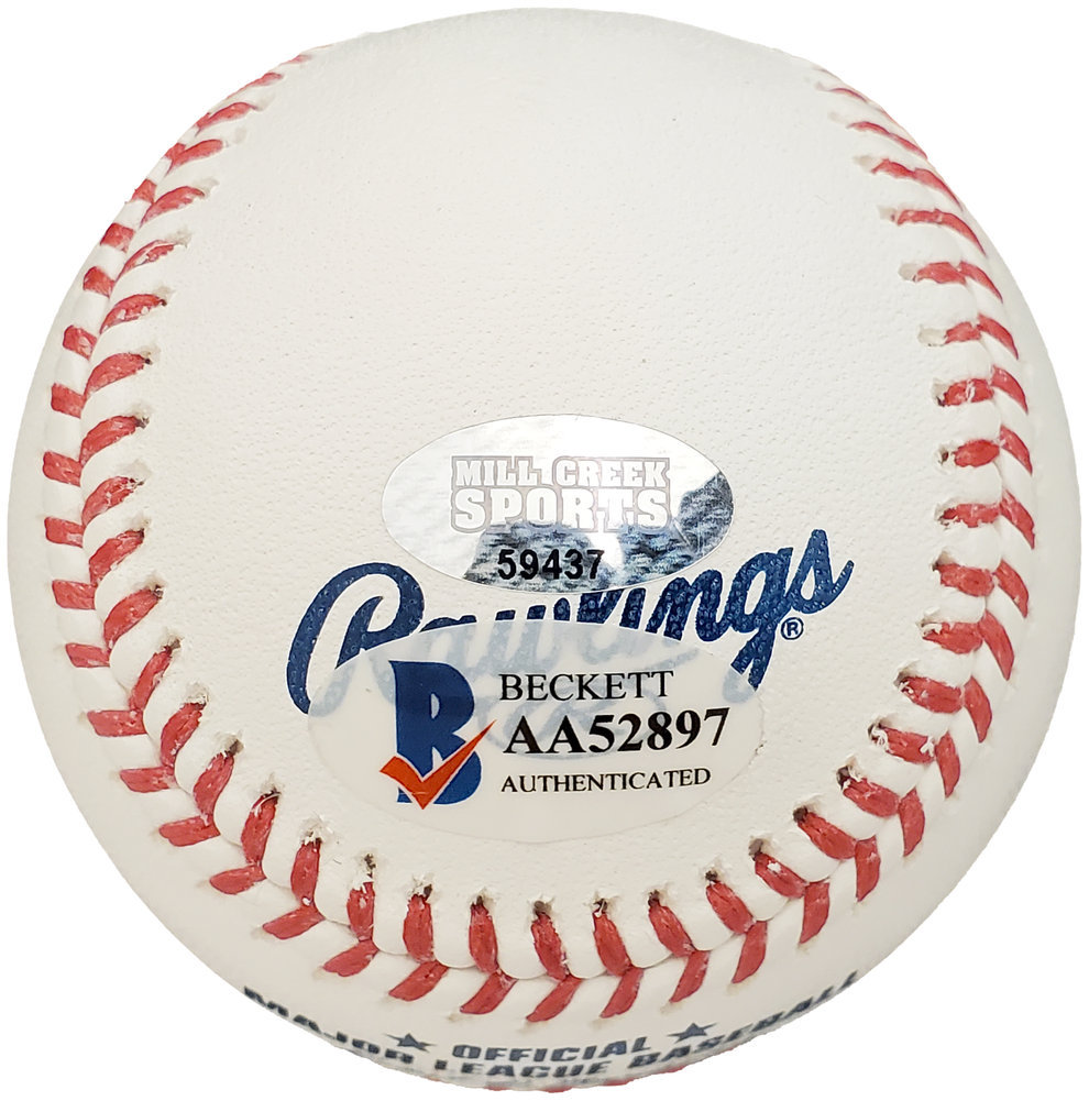 Ken Griffey Jr. Autographed Signed Official MLB Baseball Seattle Mariners "87 #1 Pick" Beckett Beckett & Mcs Holo #194792 Image a