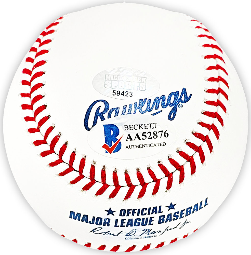 Ken Griffey Jr. Autographed Signed Official MLB Baseball Seattle Mariners "87 #1 Pick" Beckett Beckett & Mcs Holo #194792 Image a