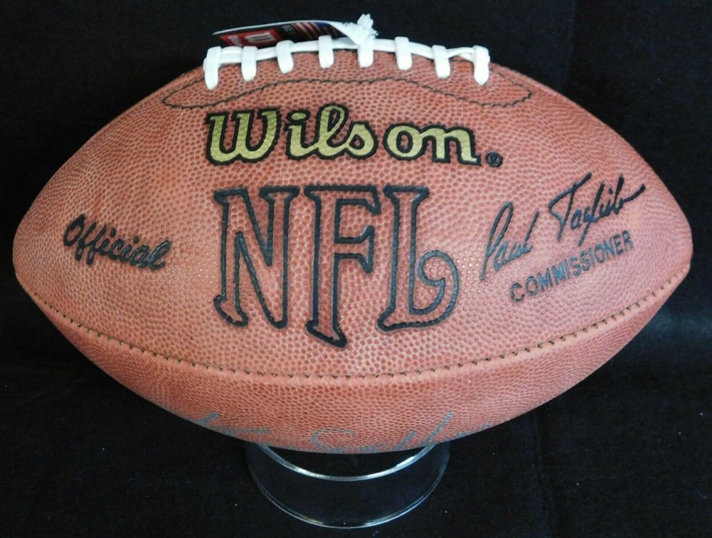 Ken Stabler Autographed Signed Wilson Official NFL Blemish Football PSA