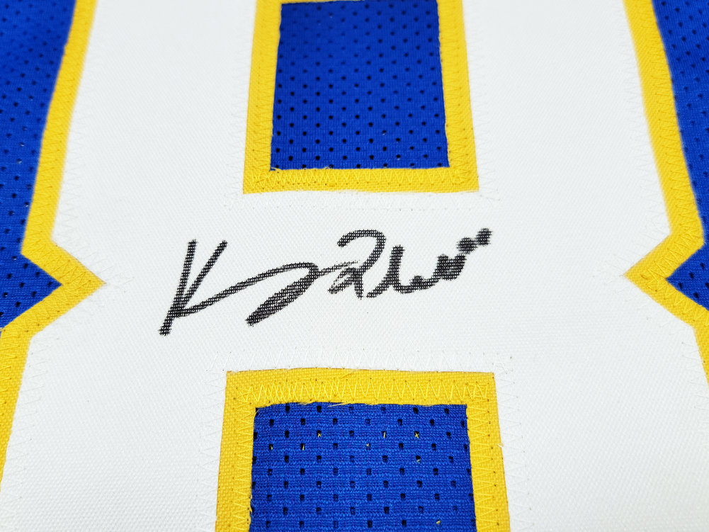 Pittsburgh Panthers Kenny Pickett Autographed Blue Jersey Beckett Beckett Qr #202978 Image a
