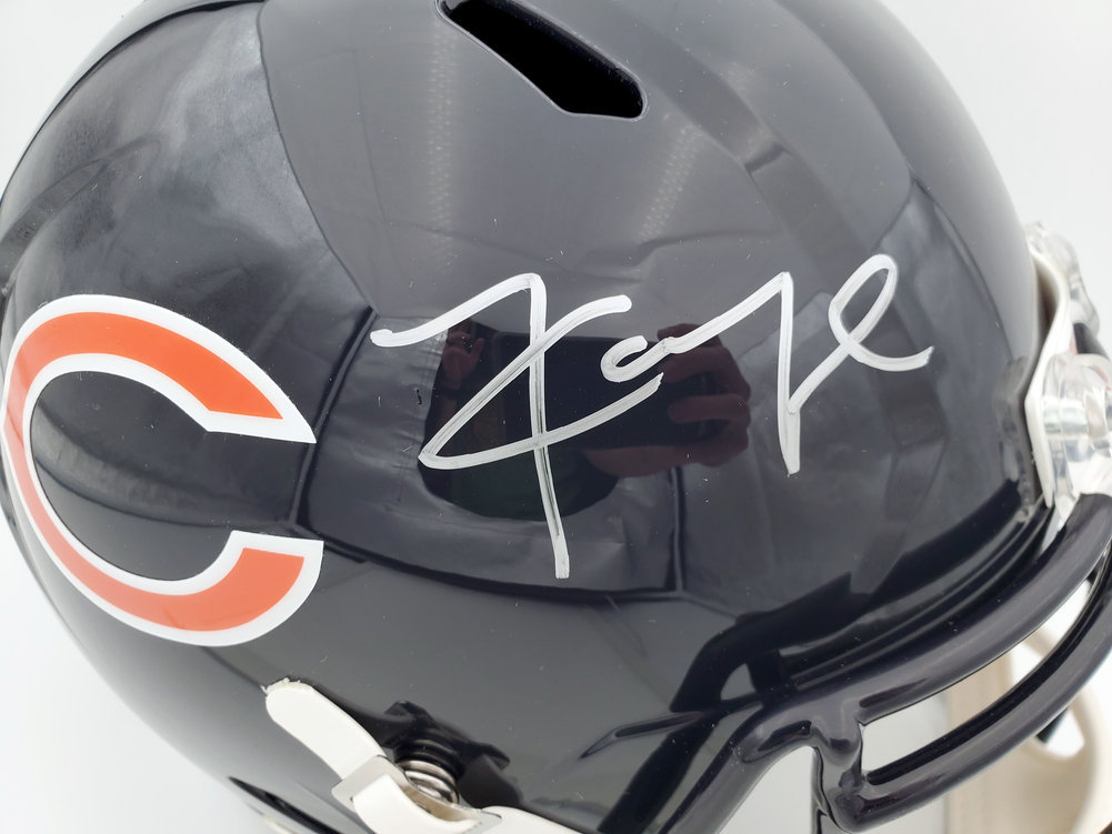 Khalil Mack Autographed Signed Chicago Bears Full Size Replica Helmet In  Front Beckett Beckett