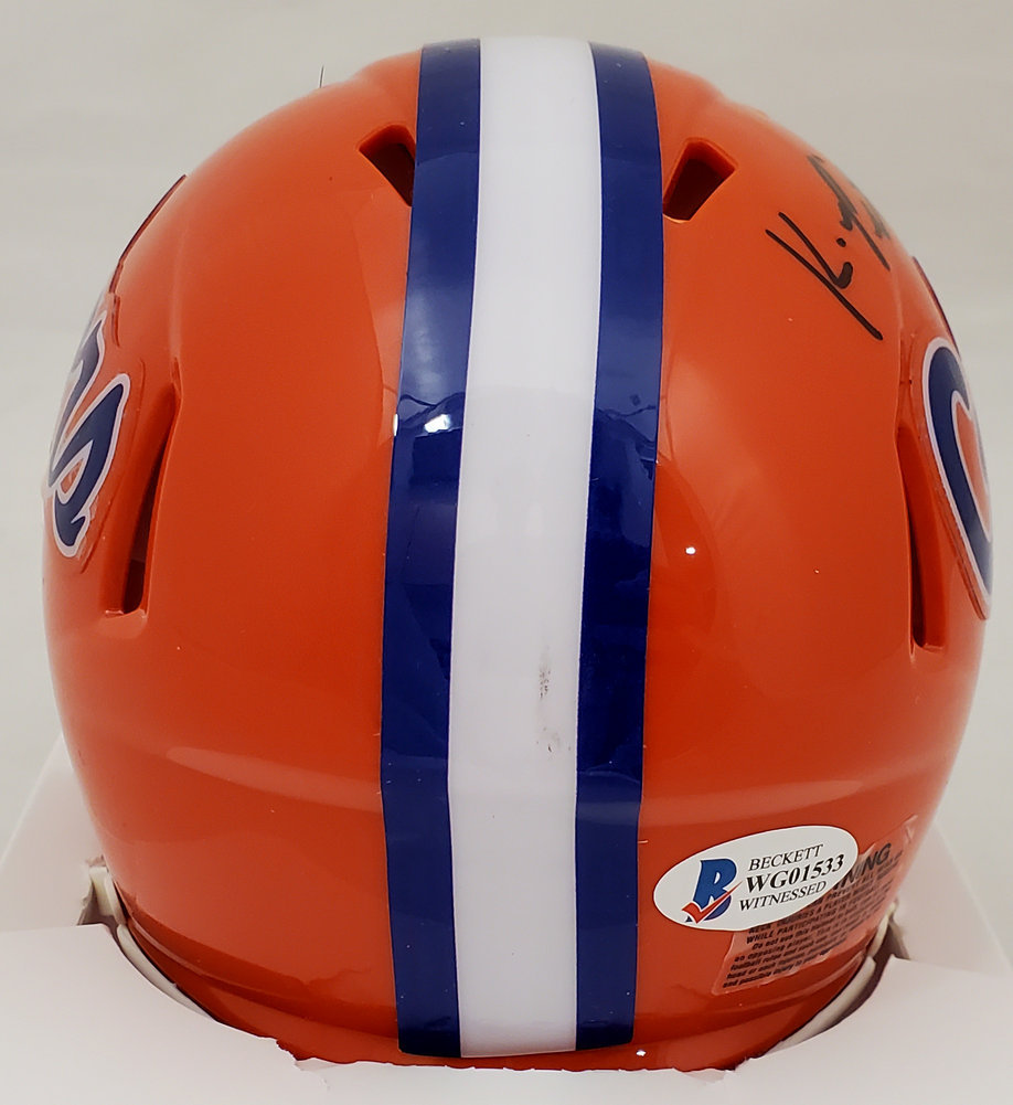 Kyle Pitts Autographed Signed Florida Gators Orange Speed Mini Helmet Beckett Beckett Image a