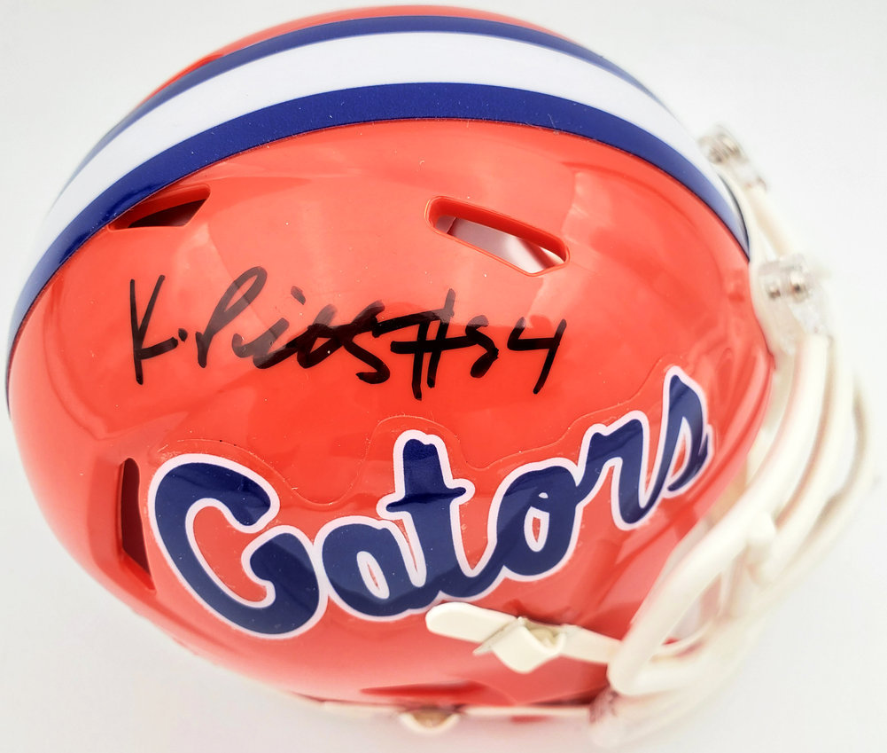 Kyle Pitts Autographed Signed Florida Gators Orange Speed Mini Helmet Beckett Beckett Image a