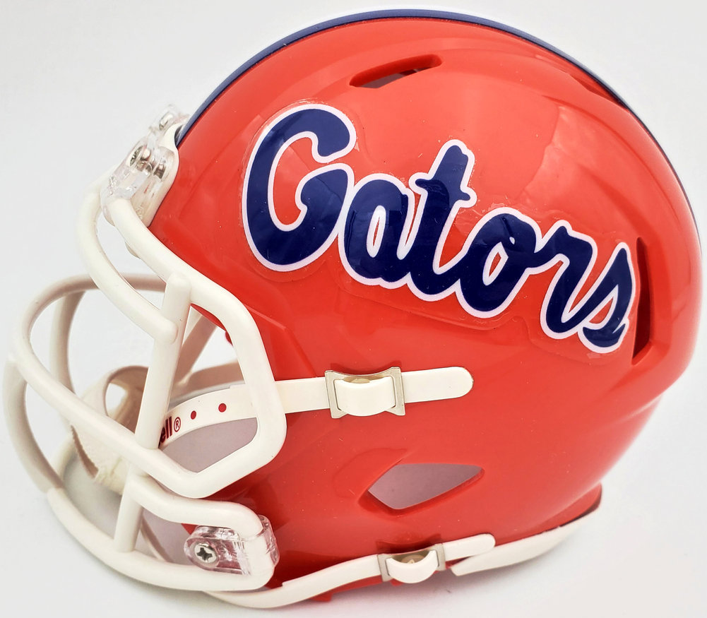 Kyle Pitts Autographed Signed Florida Gators Orange Speed Mini Helmet Beckett Beckett Image a