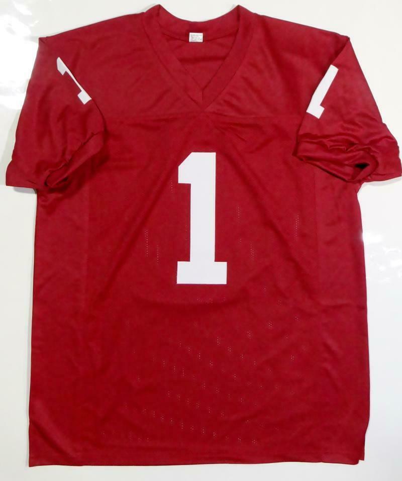 Kyler Murray Autographed Signed Crimson College Style Jersey With 18 Ht - Beckett Auth Image a