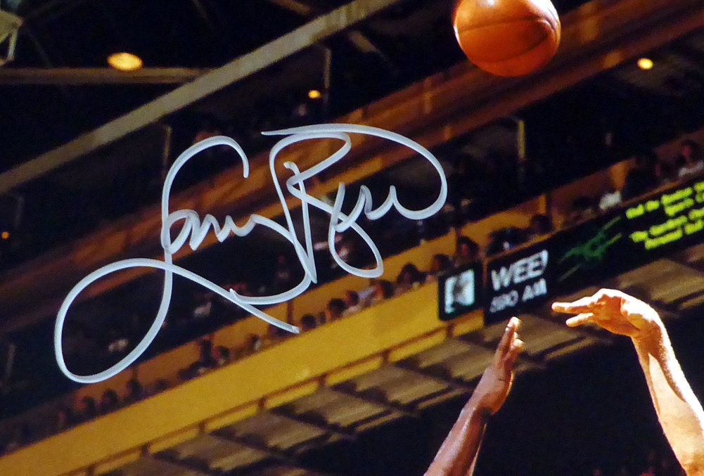 Larry Bird Autographed Signed Framed 16x20 Photo Boston Celtics PSA/DNA Stock 177392