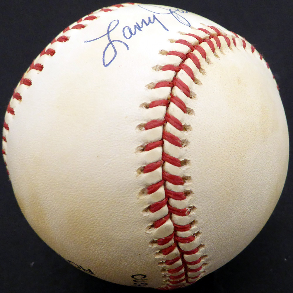 Larry Jansen Autographed Official Nl Baseball New York Giants Beckett Beckett Image a