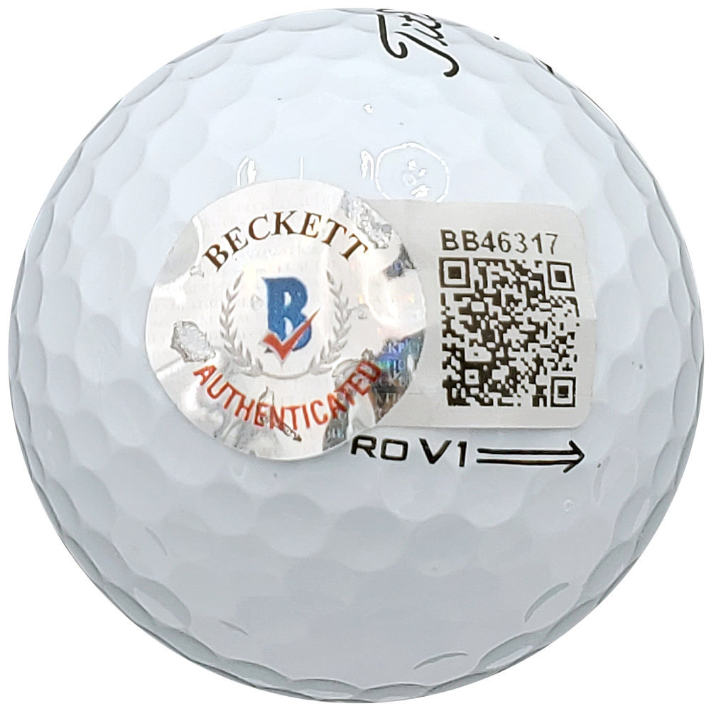 Lee Elder Autographed Titleist Masters Logo Pro V1 Golf Ball Beckett Beckett Image a