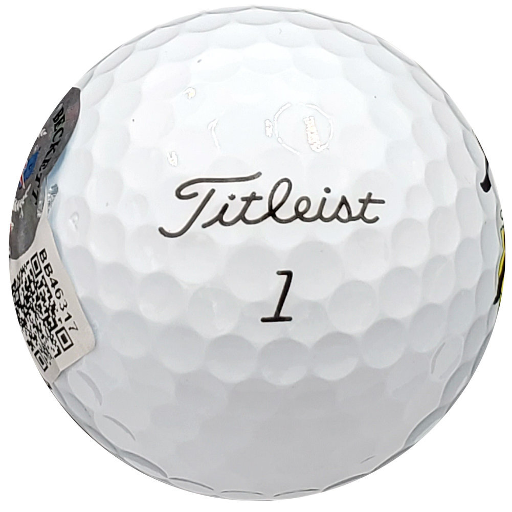 Lee Elder Autographed Titleist Masters Logo Pro V1 Golf Ball Beckett Beckett Image a