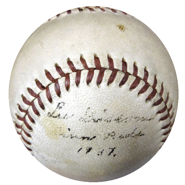 Lee Grissom Autographed Hutch Baseball Cincinnati Reds "Cinci Reds 1937" PSA/DNA Image a