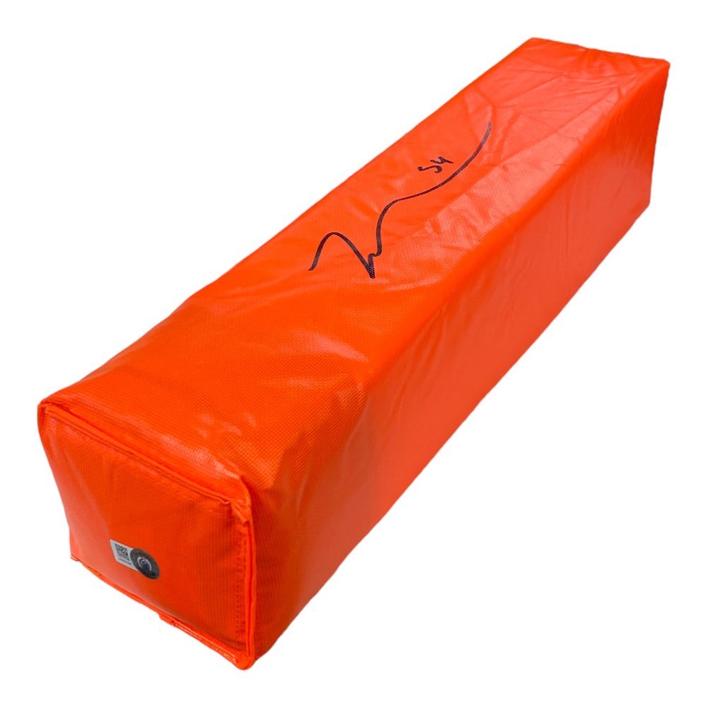 Leo Chenal Signed Kansas City Chiefs Orange End Zone Pylon- Beckett Image a
