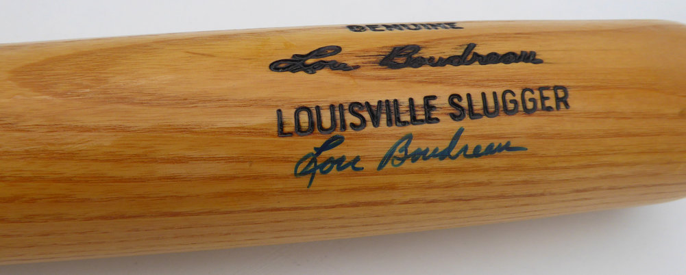 Lou Boudreau Autographed Louisville Slugger Bat Chicago Cubs Beckett Beckett Qr #Bm00464 Image a