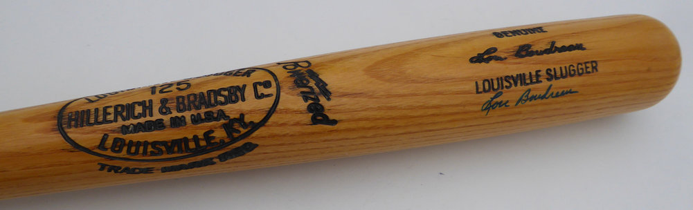 Lou Boudreau Autographed Louisville Slugger Bat Chicago Cubs Beckett Beckett Qr #Bm00464 Image a