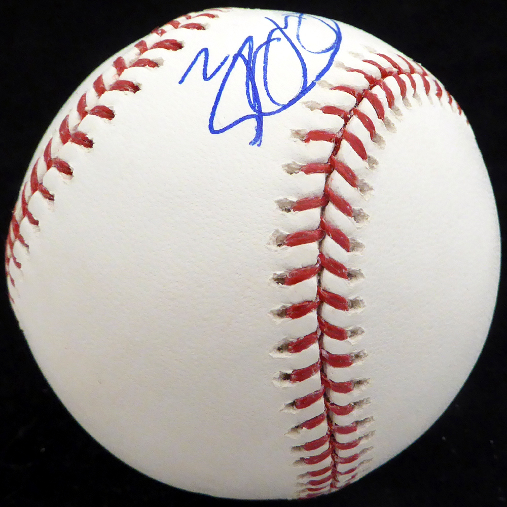 Luis Sardinas Autographed Official MLB Baseball Texas Rangers, Milwaukee Brewers Beckett Beckett Image a