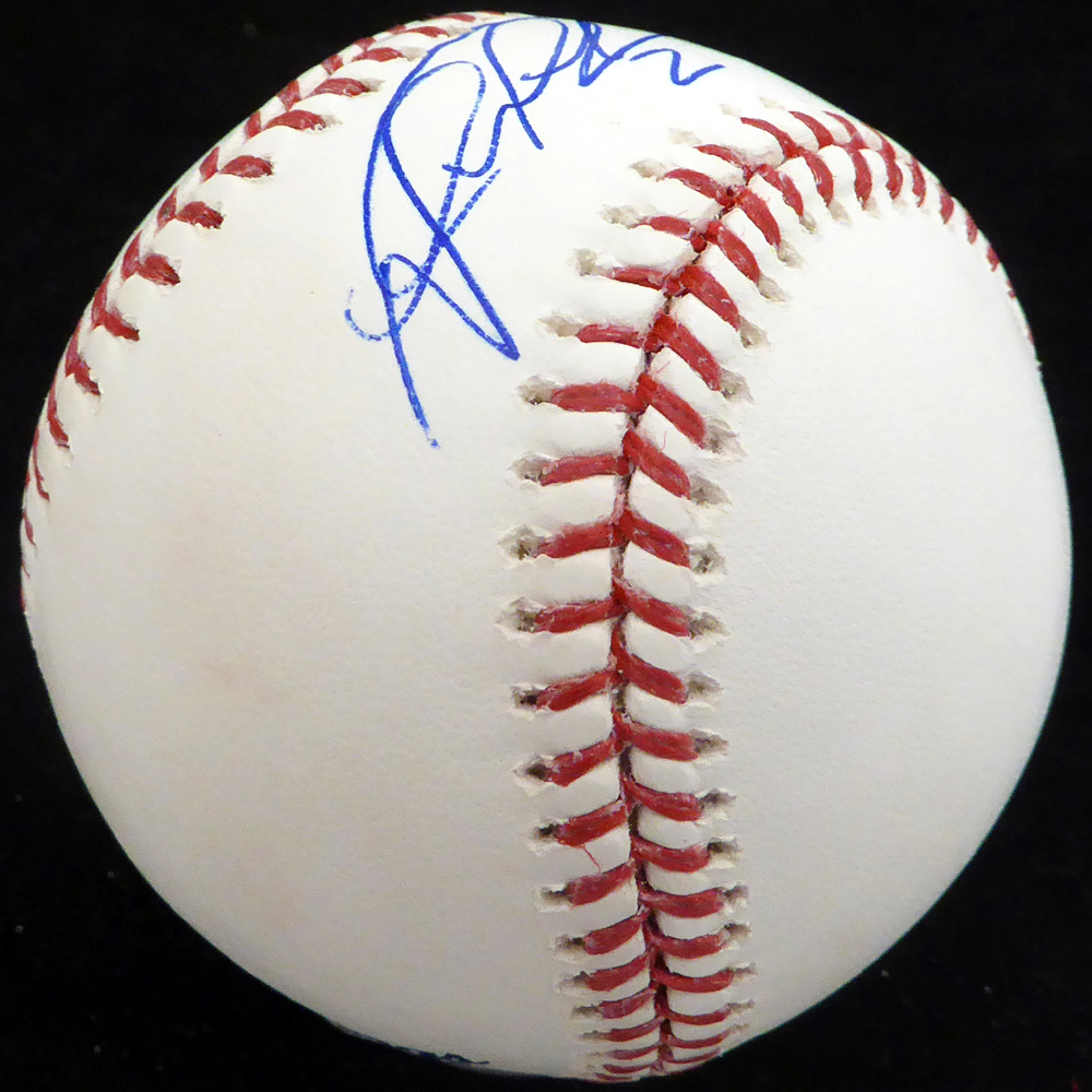Luis Sardinas Autographed Official MLB Baseball Texas Rangers, Milwaukee Brewers Beckett Beckett Image a