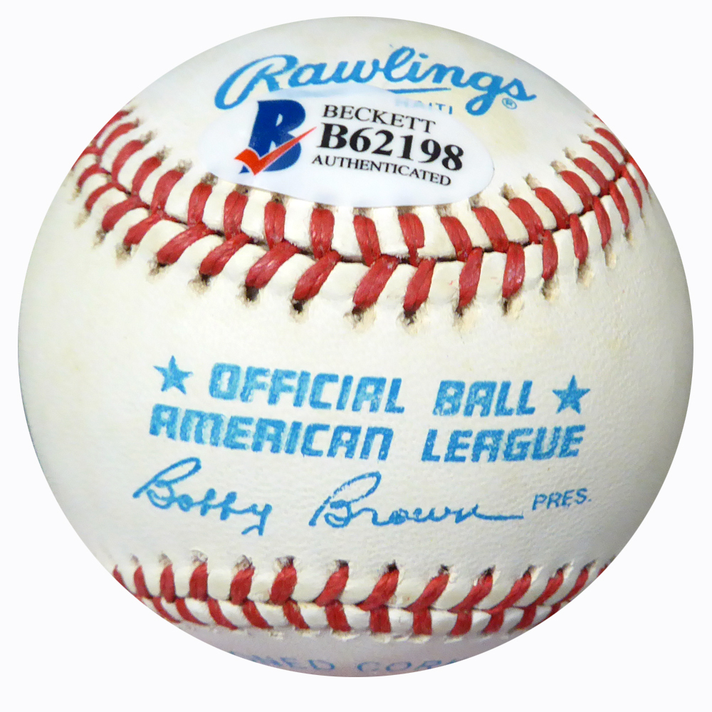 Luke Appling Autographed Official Al Baseball Chicago White Sox Beckett Beckett Image a