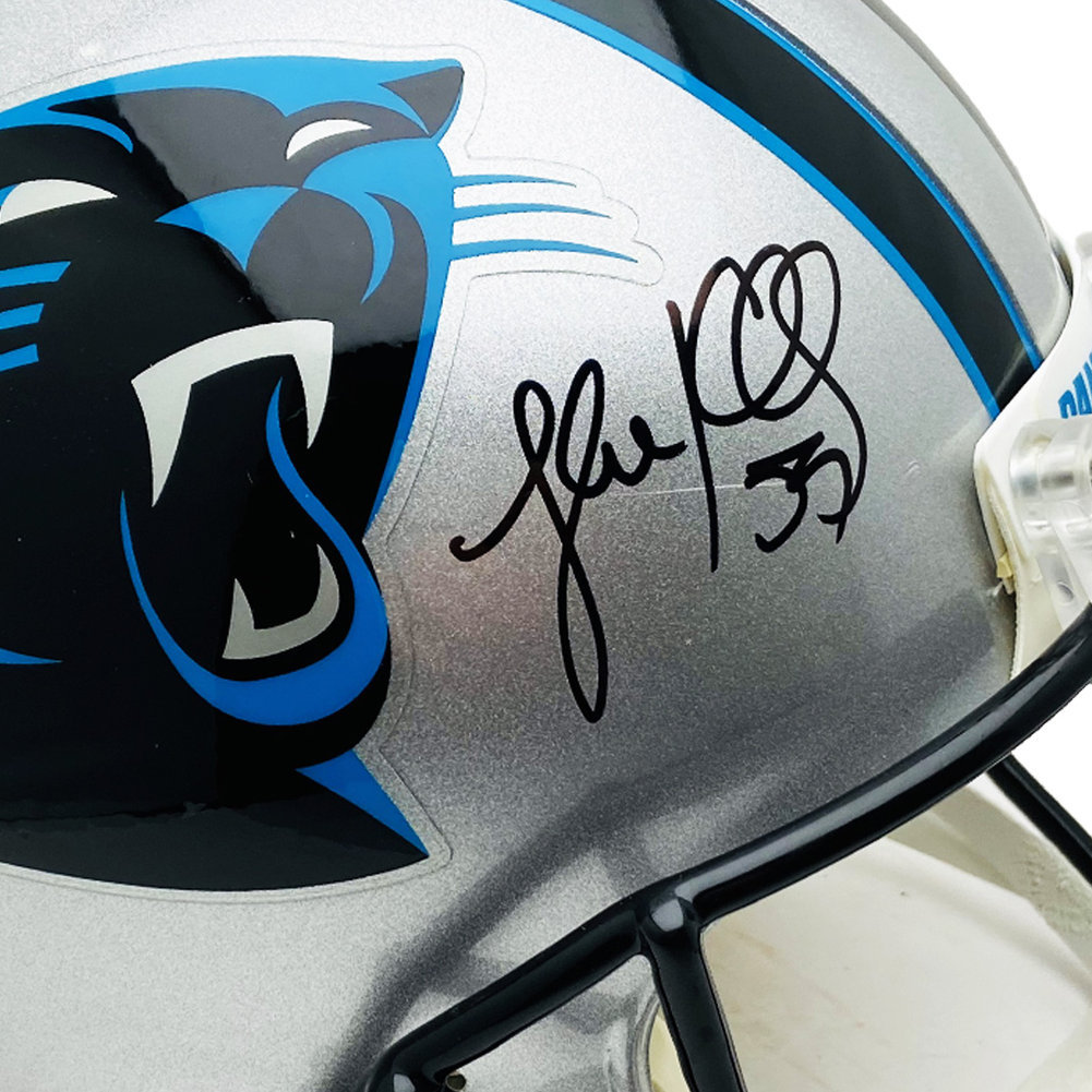 Luke Kuechly Autographed Carolina Panthers 2022 Alt Speed F/S Helmet BAS