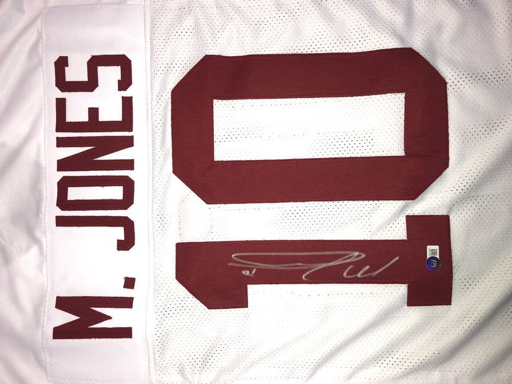 Mac Jones Signed Alabama Crimson Tide Custom #10 White Jersey - Beckett QR Image a