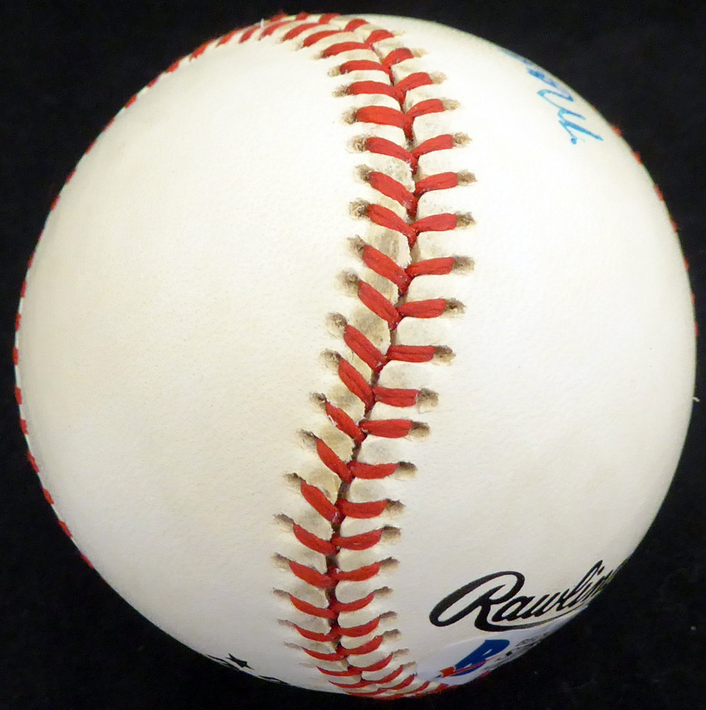 Mace Brown Autographed Official Nl Baseball Brooklyn Dodgers Beckett Beckett Image a