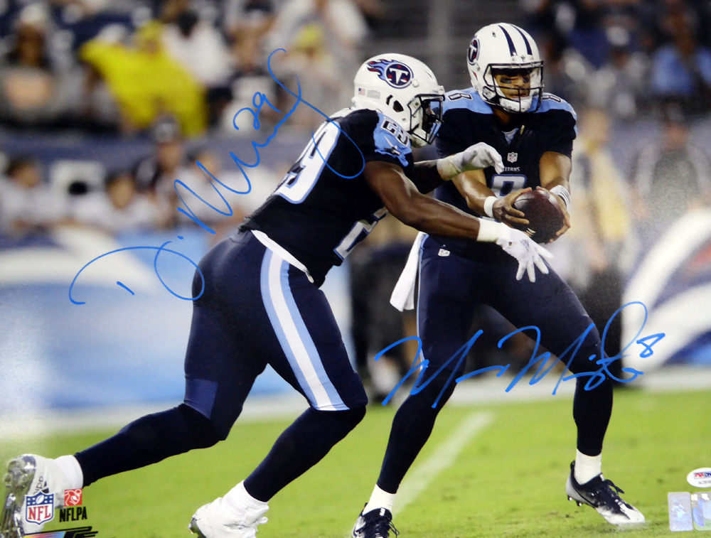 Marcus Mariota & Demarco Murray Autographed 16X20 Photo Tennessee Titans PSA/DNA Image a