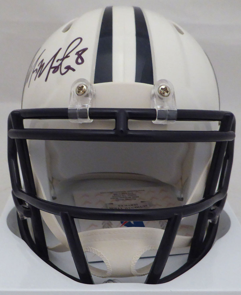 Marcus Mariota Autographed Signed Tennessee Titans Speed Mini Helmet Beckett Beckett Image a