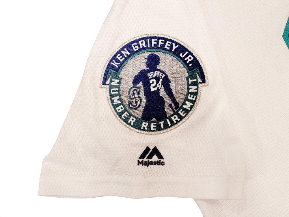 Ken Griffey Jr. Autographed Seattle Mariners White Majestic Jersey