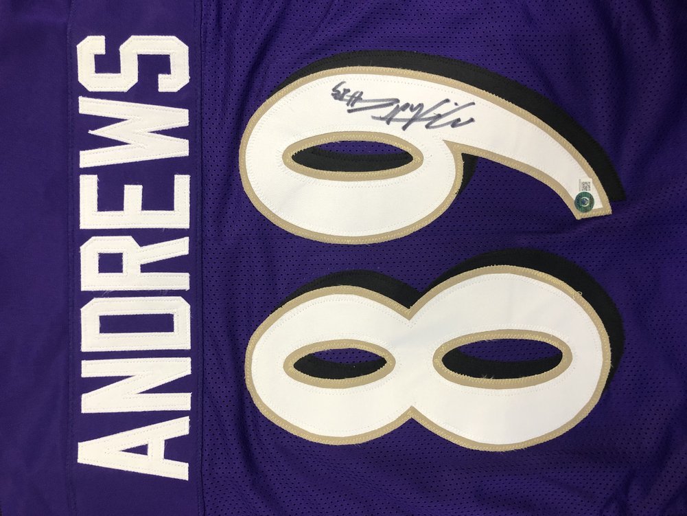 Mark Andrews Autographed Signed Baltimore Ravens Custom Purple #89 Jersey -  Beckett QR Authentic