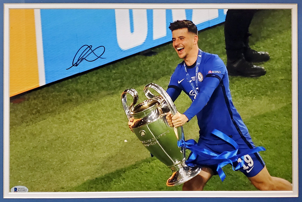 Mason Mount Autographed Framed 11X14 Photo Chelsea F.C. Beckett Beckett Image a