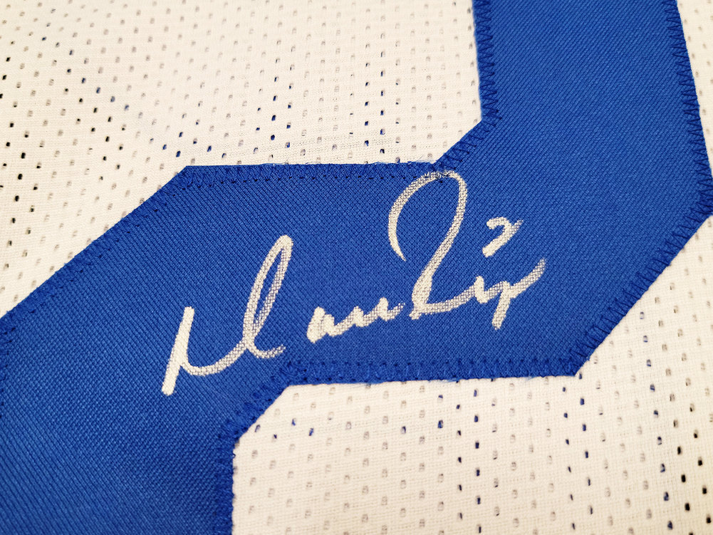 Indianapolis Colts Matt Ryan Autographed White Jersey Beckett Beckett Qr #203907 Image a