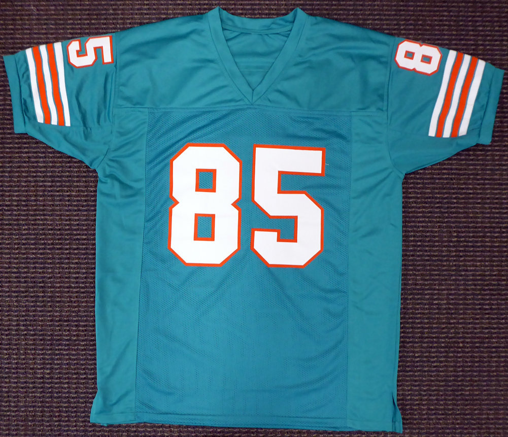 Miami Dolphins Nick Buoniconti Autographed Teal Jersey "HOF 01" PSA/DNA Image a