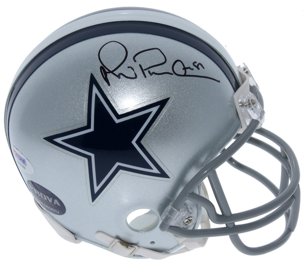 Michael Irvin Dallas Cowboys Autographed Signed Riddell Mini Helmet