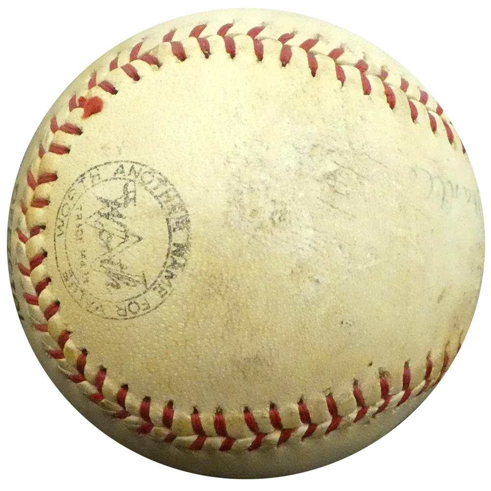 Mickey Manlte Autographed Signed Official Babe Ruth League Baseball New York Yankees "Best Wishes" PSA/DNA Image a