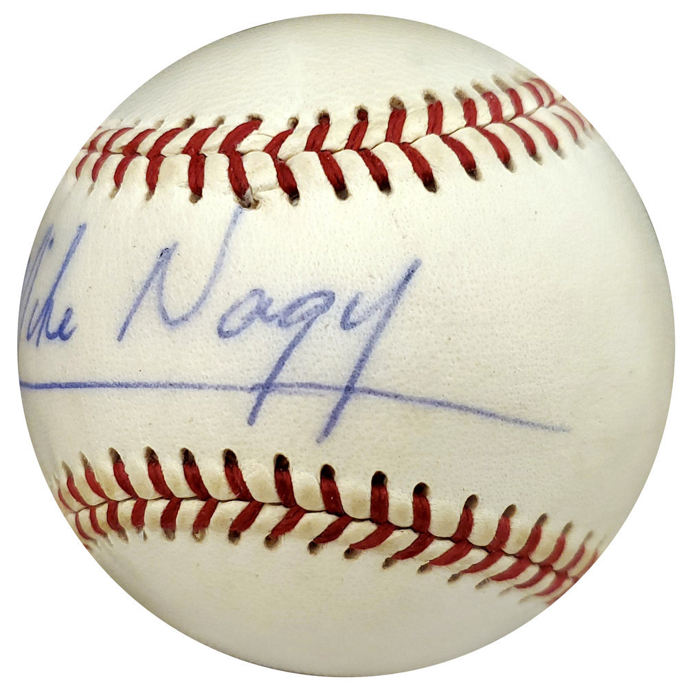 Mike Nagy Autographed Official Wilson Baseball Boston Red Sox PSA/DNA Image a