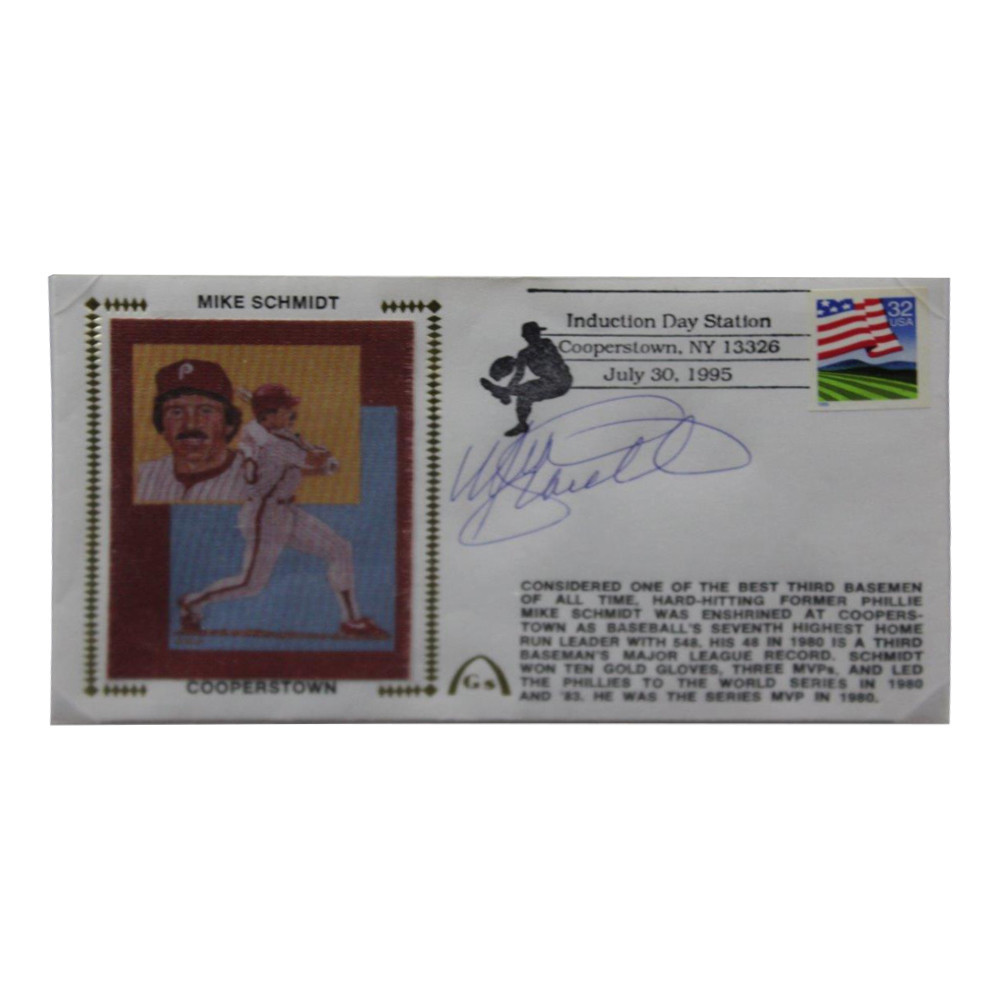 Mike Schmidt Autographed Signed Framed First Day Cover - Certified Authentic Image a