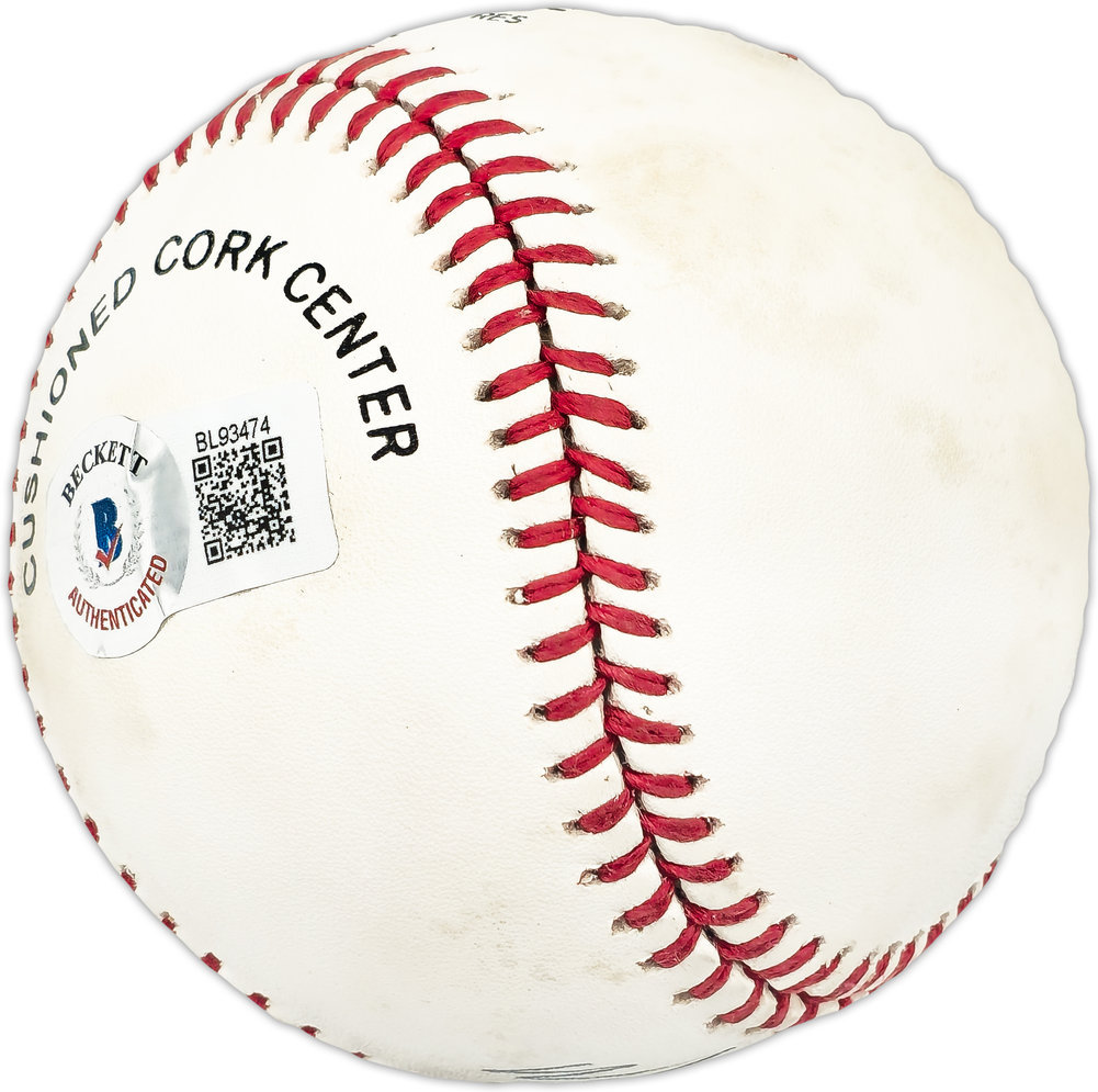 Mike Schmidt Autographed Official Nl Baseball Philadelphia Phillies Beckett Beckett Qr #Bl93474 Image a