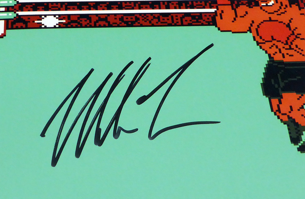 Mike Tyson Autographed 11X14 Photo Punch-Out Beckett Beckett Image a