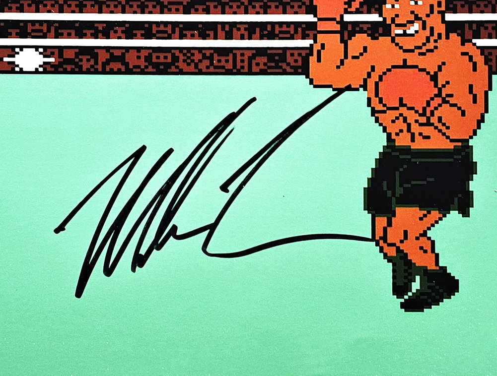Mike Tyson Autographed Framed 11X14 Photo Nintendo Punch-Out Beckett Beckett Image a