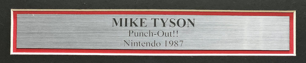 Mike Tyson Autographed Framed 11X14 Photo Nintendo Punch-Out Beckett Beckett Image a