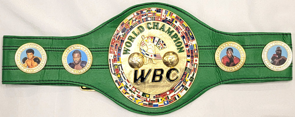 Mike Tyson Autographed World Champion Wbc Belt Beckett Beckett Witness #Wx99794 Image a
