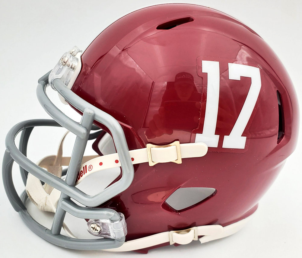 Minkah Fitzpatrick Autographed Alabama Crimson Tide Speed Mini Helmet Beckett Beckett Image a