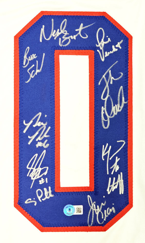 1980 Usa Olympics Hockey Miracle On Ice Team Signed Autographed White Jersey "Do You Believe In Miracles?" With 19 Signatures Including Jim Craig & Mike Eruzione Beckett Beckett Witness #220107 Image a