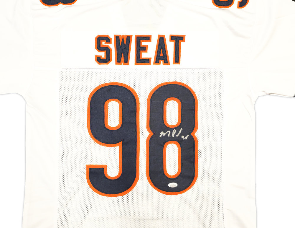 Chicago Bears Montez Sweat Autographed White Jersey JSA Image a