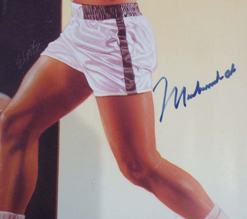 Muhammad Ali Autographed Signed Memorabilia 18X22 Poster Photo - Beckett Authentic Image a