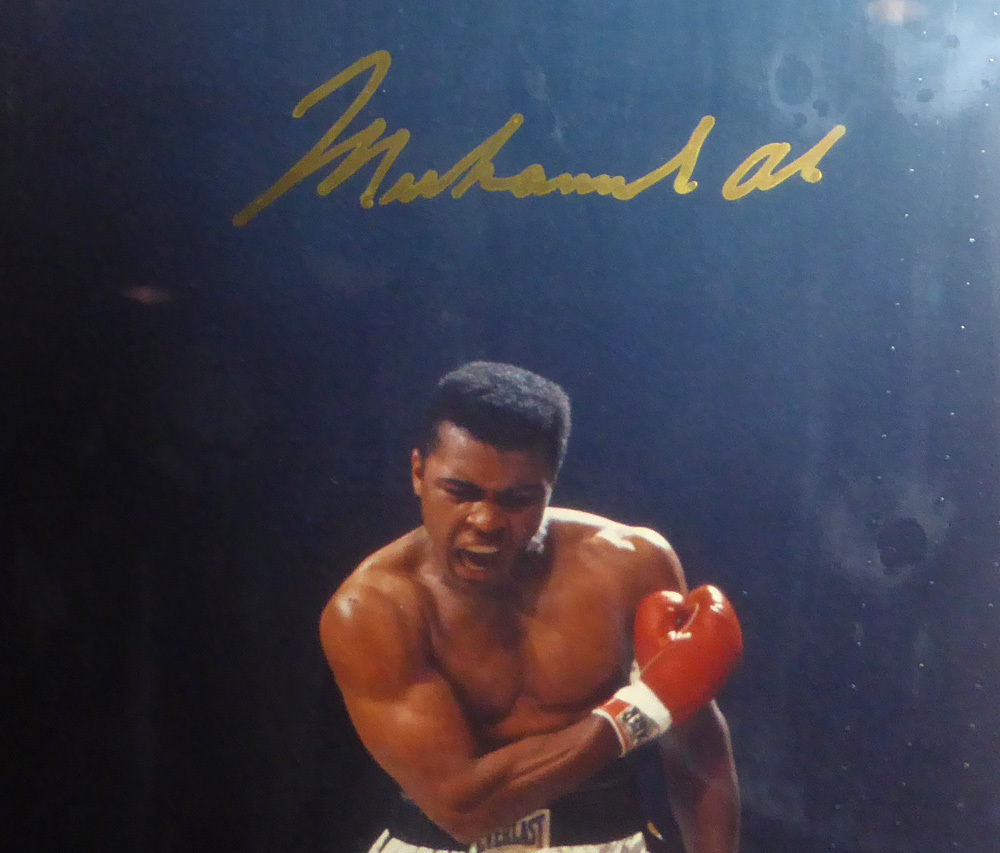 Muhammad Ali Autographed Signed Framed 16x20 Photo From The Greatest, 3-24-90 - PSA/DNA Authentic Image a