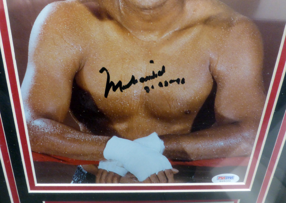 Muhammad Ali Autographed Signed Framed 8x10 Photo - PSA/DNA Authentic Image a