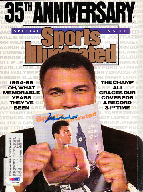 Muhammad Ali Autographed Signed Magazine - PSA/DNA Certified Image a