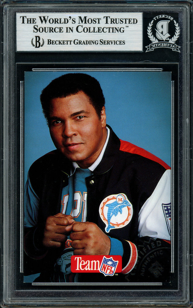 Muhammad Ali Autographed Signed Memorabilia 1992 Proline Card - Beckett Authentic Image a