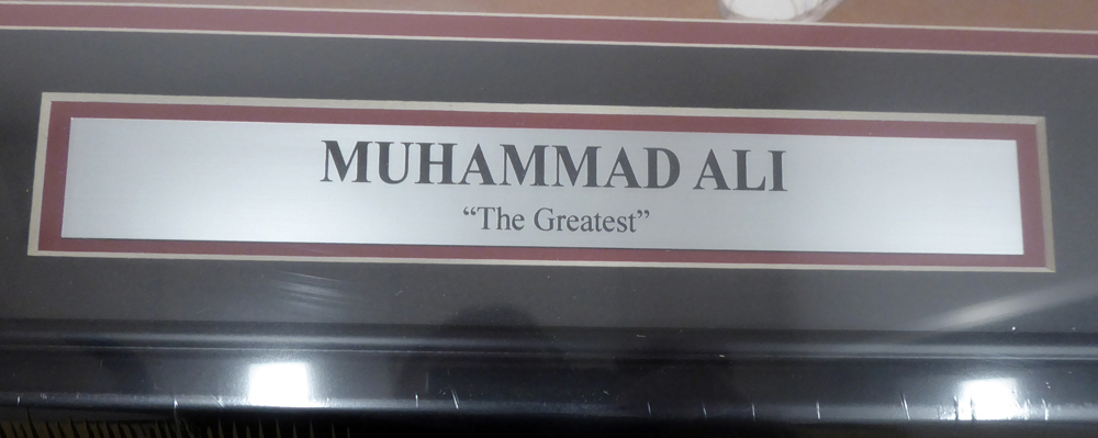 Muhammad Ali Autographed Signed Memorabilia Framed 16x20 Photo - PSA/DNA Authentic Image a